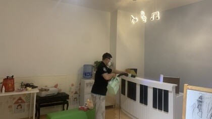 上海市浦东新区富灵时代钢琴教室室内除甲醛-教育培训除甲醛案例